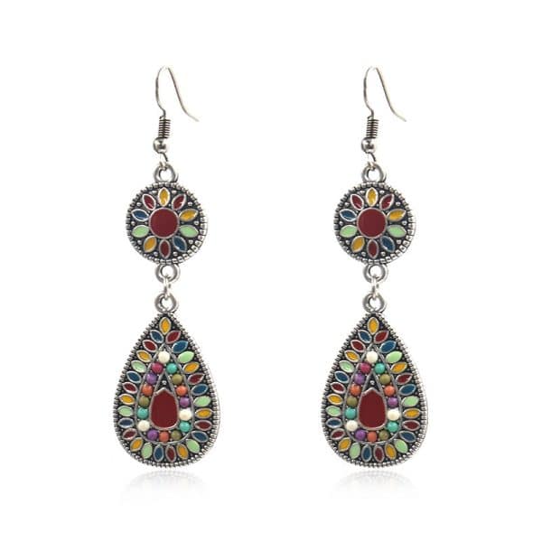 Colorful drop earrings