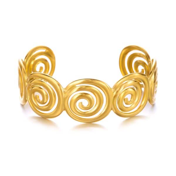 Exquisite And Versatile Creative Style Flower Temperament Cuff Bracelet