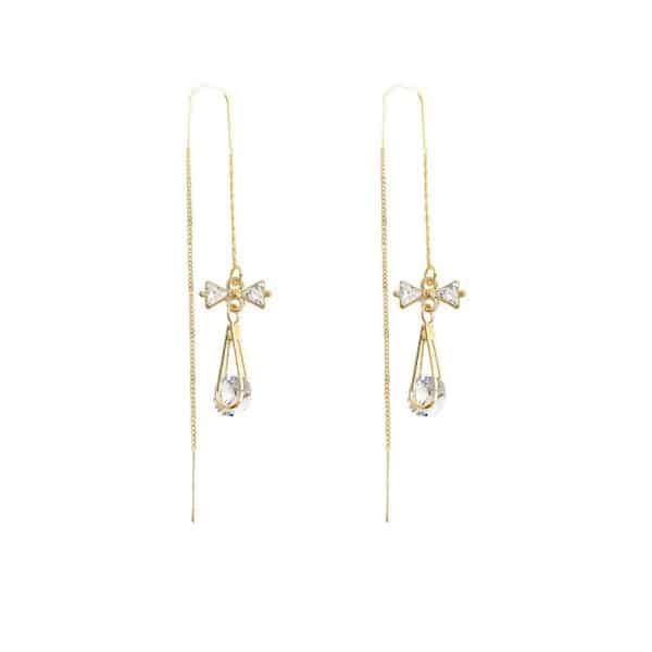 Tassel Drop-shaped Zircon EAR Thread