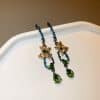 Water Drop Bow Earrings Fashion Earrings