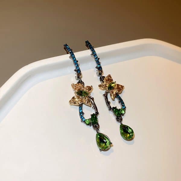 Water Drop Bow Earrings Fashion Earrings
