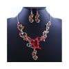 Dielian Flower Necklace Jewelry Set