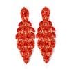 Colorful Crystals Water Drop Earrings Exaggerated Shiny