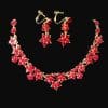Direct supply of Korean crystal necklace, two sets of bridal jewelry set, fast selling pass for special purpose