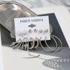 Simple Earrings 6 Pairs With Diamonds Earings Set