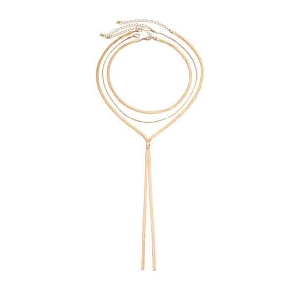 Simple Hip Hop Long Clavicle Chain