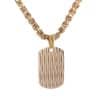 Titanium Steel Men's High-grade Water Ripple Pendant Necklace