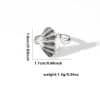 Fashion Personalized New Fishtail Palm Plaid Ring