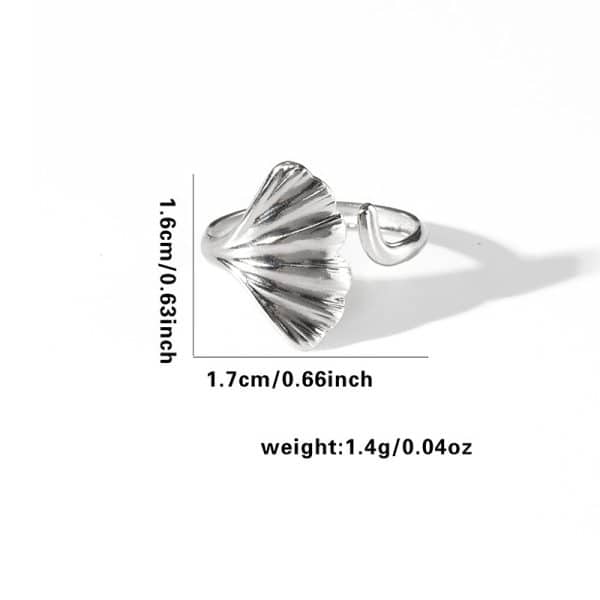 Fashion Personalized New Fishtail Palm Plaid Ring
