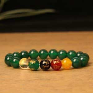Agate Five Gods Of Wealth Bracelet Crystal Agate Bead Bracelet