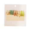 5 Pairs Of Acetate Earrings Set Creative And Simple