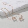 Cross Border Jewelry Personality Copper Micro Set Zircon Butterfly Ear Bone Clip Super Long Personality Tassel Ear Line Earrings