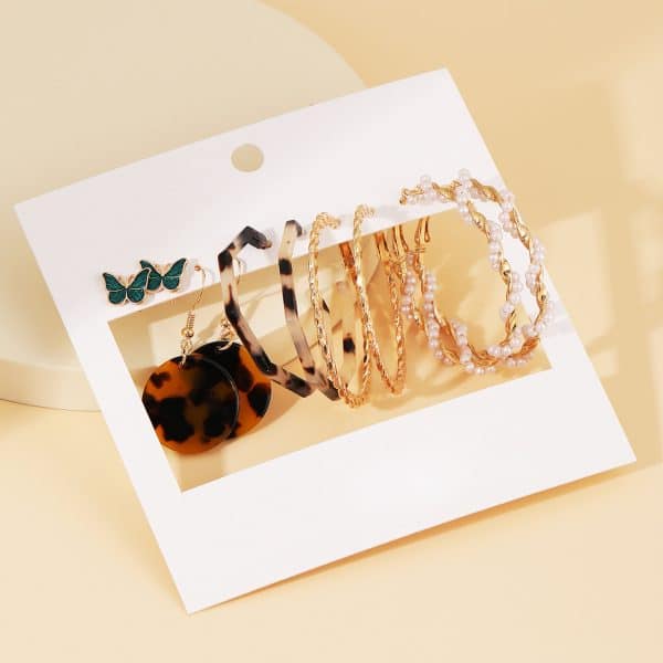 Personalized Earring Set 5 Pairs Of Creative