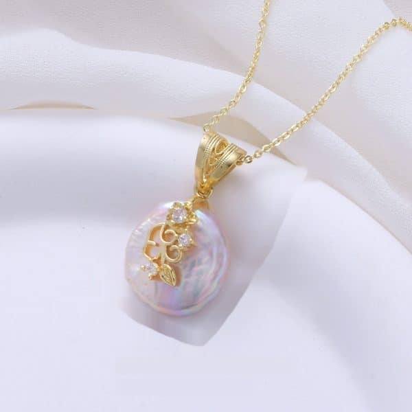 Copper Plated Real Gold Design Versatile Baroque Shaped Pearl Earrings