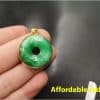 Green Jade Water Drop Pendant