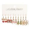 Christmas Earrings 5 Pair Set Holiday