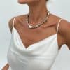 Personalized Trendy Shaped Pearl Necklace For Women