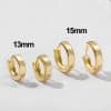 5Pair Fashion Round Twist Copper Small Hoop Earrings Set For