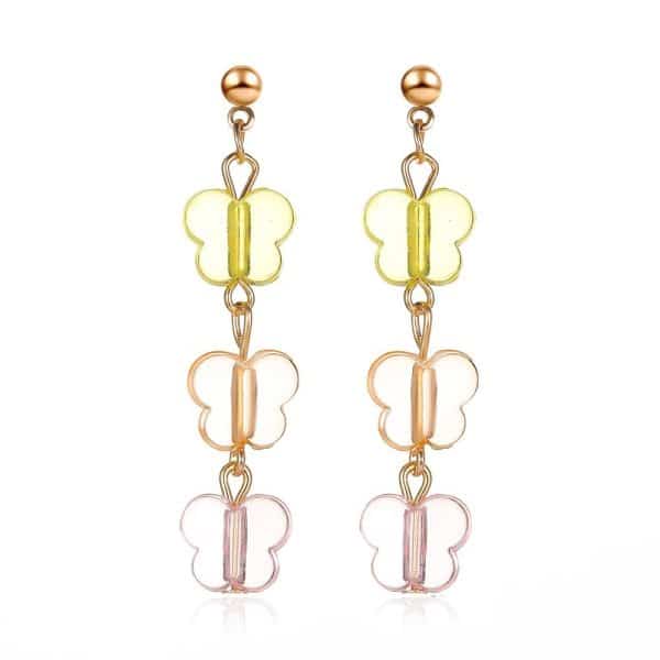 Summer Colorful Set Of Jewelry, SmallAnd Colorful Butterfly Necklace