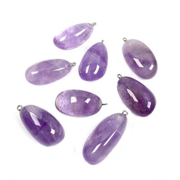 Natural Stone Unshaped Amethyst Pendant DIY Jewelry Accessories