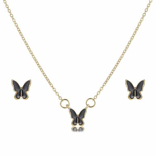 Butterfly Jewelry Set Creative Retro Simplicity