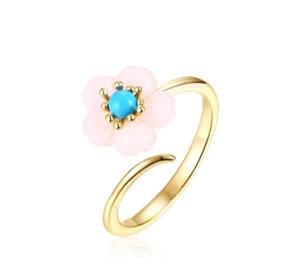 Cherry Blossom Jewelry Ring Set