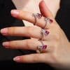 Creative Fashion Letter Love Heart-shaped Ring