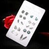 Crown Diamond Elephant Leaf Owl 10 Pair Set Earrings