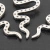 Belly Button Nails With Sterling Silver Snake Set With Zircon