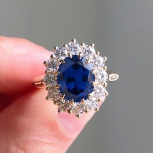 Sapphire Ring Fashion Simple Women's Diamond Jewelry