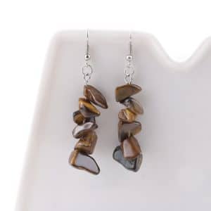 Crystal Stone Simple DIY Earrings Multicolor Stone Earrings