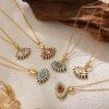Colorful Crystals Pendant Necklace Clavicle Chain