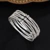 European And American Diamond Handmade Claw Chain Multi-row Bracelet
