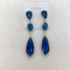 Drop-shaped Crystal Glass Jewelry Long Earrings