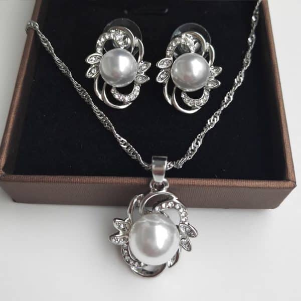 Bridal Necklace Set Wedding Accessories Pearl Jewelry