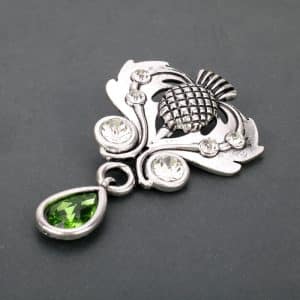 Fashion Rhinestone Clothing Water Drop Crystal Brooch