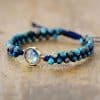 Colorful Round Emperor Stone Beads Woven Bracelet