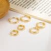 Women's Fashion Square Glossy Circle Ear Clip