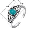 Todorova New Fashion Jewelry Ring Single Blue Stone