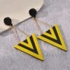 Triangular Water Drop Earrings Exaggerate Personality