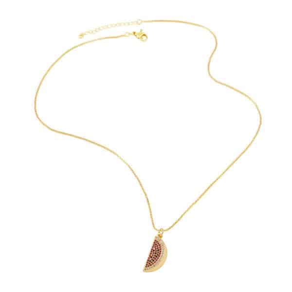 Fruit Strawberry Cherry Pendant Necklace Jewelry For Women