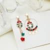 Creative Christmas Elk Star Pendant Set Jewelry Earrings