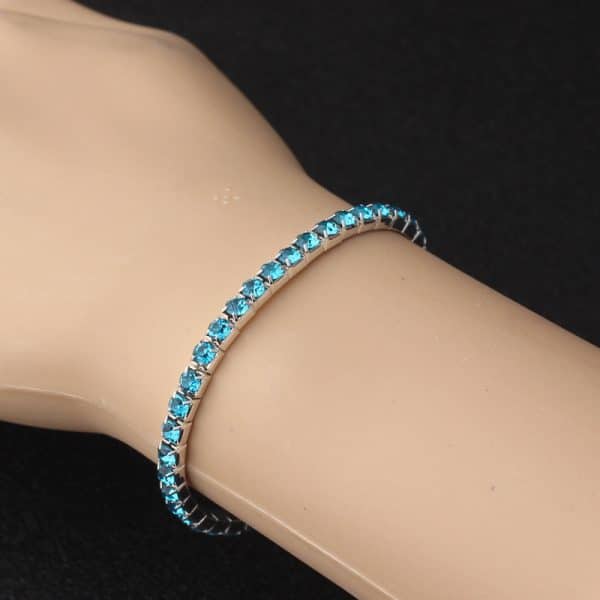 Full Diamond Elastic String Bracelet Female European And American All-matching