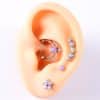 Opal Stud Set Of 4 Purple O Bao Nose Ring Ear Bone Stud