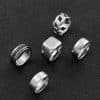 Stainless Steel Ring Five-piece Set Rotatable Decompression Ring Simple Advanced