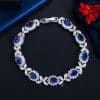 Copper Inlaid Zircon Full Diamond Bracelet