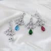 Geometric Heavy Industry Water Drop Tassel Earrings Long