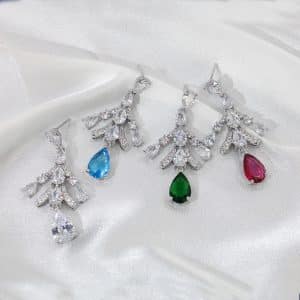 Geometric Heavy Industry Water Drop Tassel Earrings Long