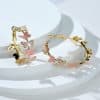 Butterfly Earrings Hollow Multi-layer Big Circle Ear Hook