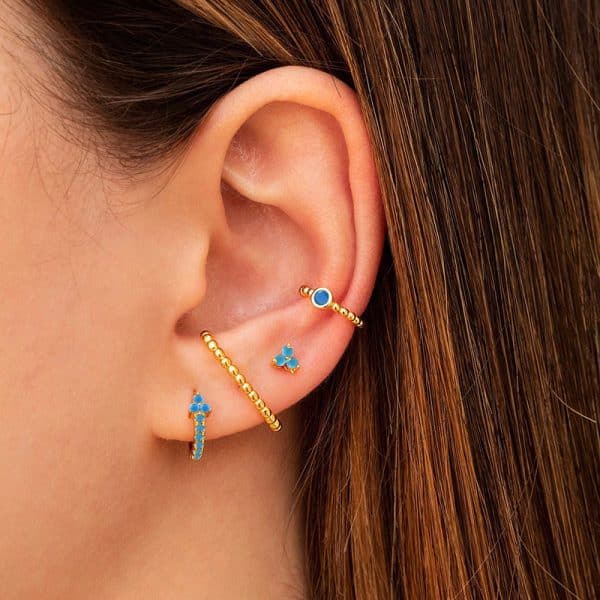 Women's Snake Shape Spiral Hoop Earrings Set